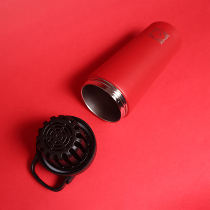 Versai Red Stainless Steel Protein Shaker 750ml